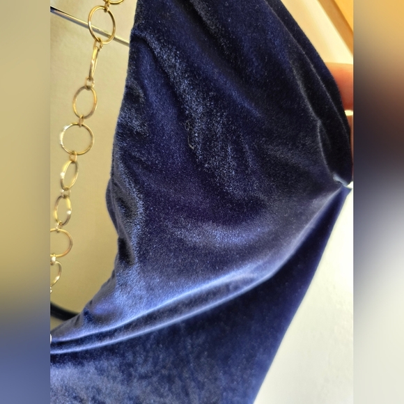 Trina Turk, Velveteen One-Piece Swimsuit, Navy, Size 8 - Picture 9 of 11